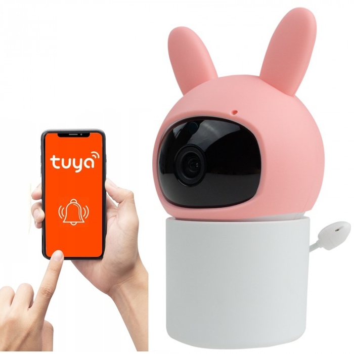 Niania elektroniczna kamera wifi tuya full hd obrotowa detekcja ruchu 1 Niania elektroniczna kamera wifi tuya full hd obrotowa detekcja ruchu