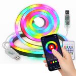 TAŚMA NEON 5M LED SMART LOGO APLIKACJA PILOT SYNCHRONIZACJA Z MUZYKĄ Taśmy LED