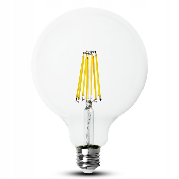 DUŻA ŻARÓWKA FILAMENT LED EDISON 12W E27 G125 BARWA BIAŁA CIEPŁA 2700K Żarówki 4 DUŻA ŻARÓWKA FILAMENT LED EDISON 12W E27 G125 BARWA BIAŁA CIEPŁA 2700K Żarówki 4