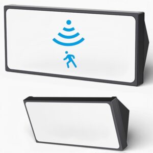 KINKIET ZEWNĘTRZNY LAMPA ELEWACYJNA Z CZUJNIKIEM OGRODOWA LED 20W IP65 Lampy elewacyjne