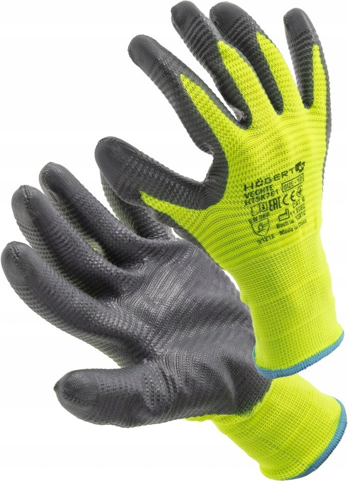 RĘKAWICZKI RĘKAWICE OCHRONNE ROBOCZE KARBOWANE NITRYLOWE ROZMIAR XL-10 Inne 11 RĘKAWICZKI RĘKAWICE OCHRONNE ROBOCZE KARBOWANE NITRYLOWE ROZMIAR XL-10 Inne 11