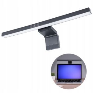 LAMPKA LED BIURKOWA NA MONITOR DO KOMPUTERA LAPTOPA REGULOWANA TIMER CCT Lampy biurkowe