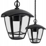 LAMPA WISZĄCA ZEWNĘTRZNA ELEWACYJNA ALU LAMPA OGRODOWA E27