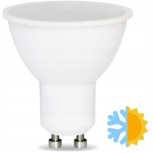 ŻARÓWKA LED GU10 10W BARWA BIAŁA NEUTRALNA 4000K SMD NIEMRUGAJĄCA Żarówki