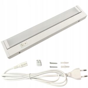 LAMPA OPRAWA POD SZAFKOWA OBROTOWA LED 6W CCT 35cm Z PRZEWODEM WTYCZKA Pozostałe