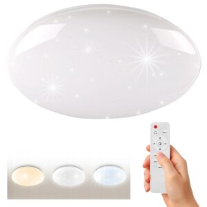 LAMPA SUFITOWA PLAFON DO ŁAZIENKI IP44 LED 48W CCT PILOT REGULACJA BARWY Plafony