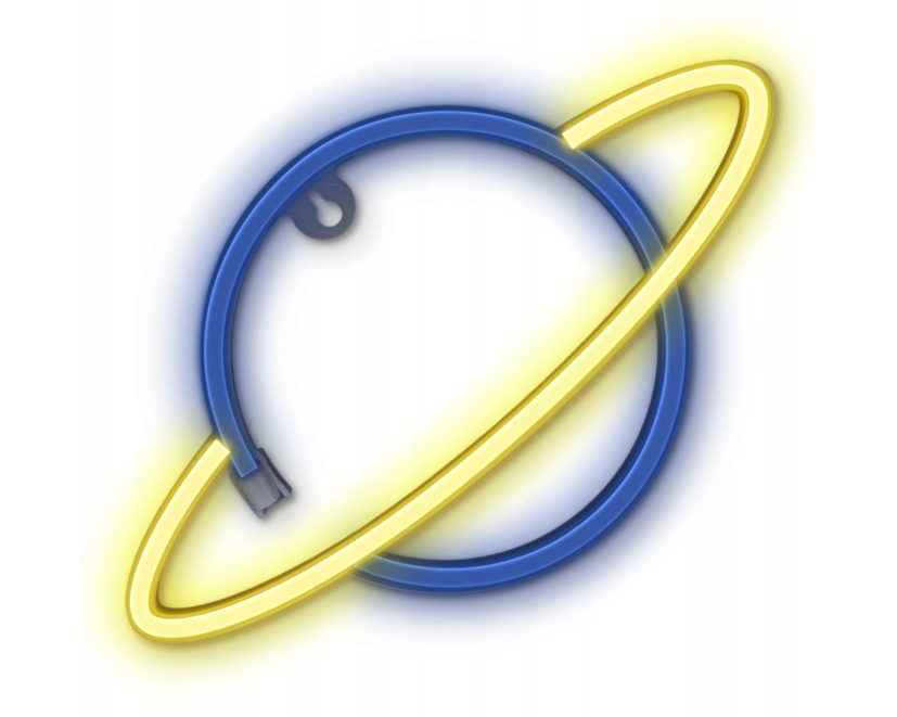 Lampka neon nocna pokój dziecięcy planeta kosmos LED dekoracja usb baterie 2 Lampka neon nocna pokój dziecięcy planeta kosmos LED dekoracja usb baterie - obrazek 2