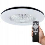 Żyrandol wentylator sufitowy lampa plafon LED 48w CCT pamięć barwy pilot