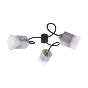 Lampa sufitowa paksa E27 3g black/gold Lampy sufitowe