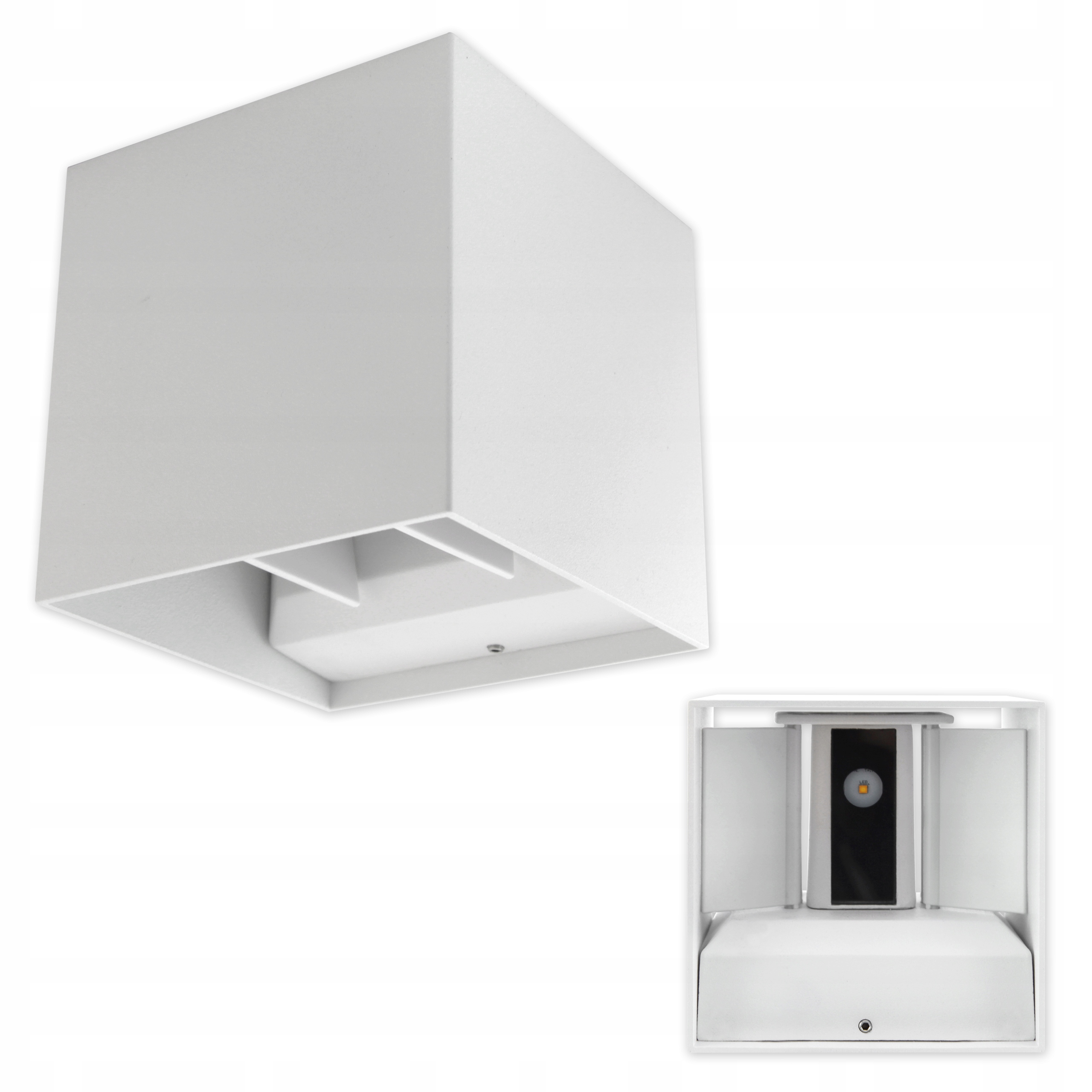 Lampa elewacyjna zewnetrzna LED 6w kinkiet na balkon taras IP54 8 Lampa elewacyjna zewnetrzna LED 6w kinkiet na balkon taras IP54 - obrazek 8