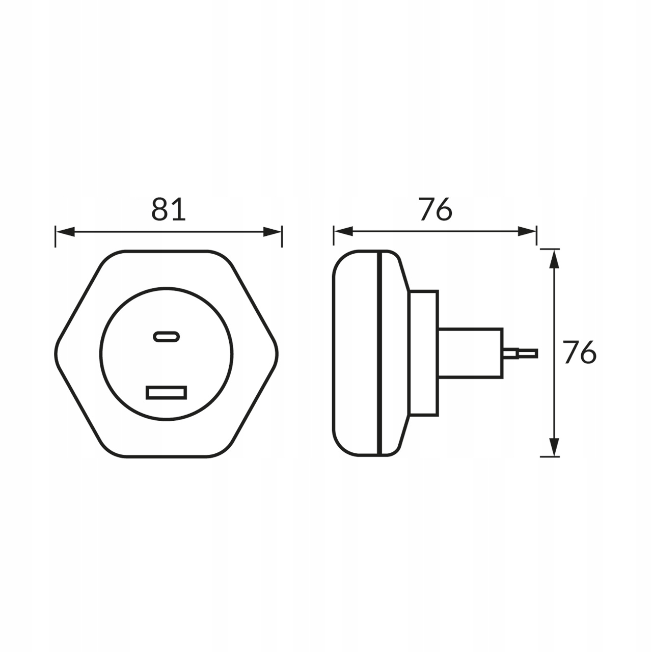 Lampka LED 0,3w nocna do kontaktu czujnik zmierzchu usb a+c barwa neutralna 7 Lampka LED 0,3w nocna do kontaktu czujnik zmierzchu usb a+c barwa neutralna - obrazek 7