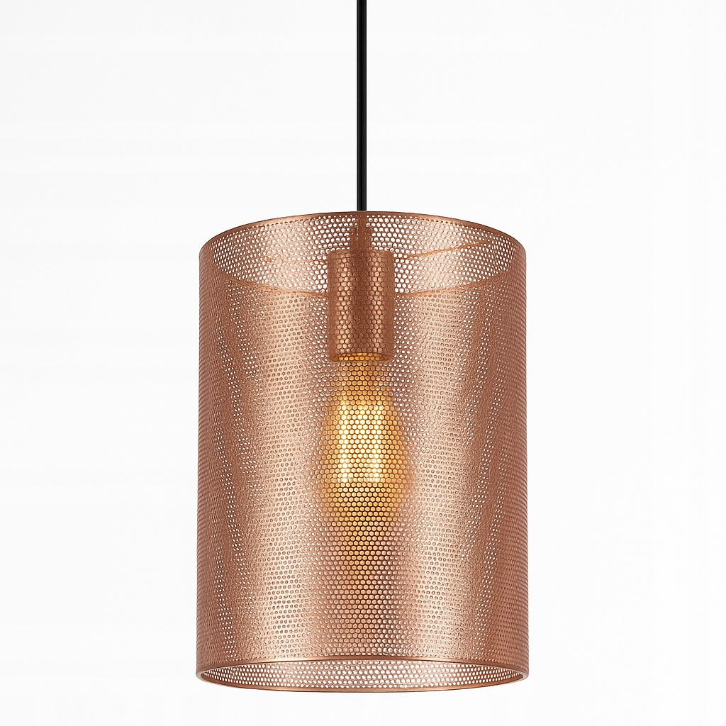 Lampa sufitowa wisząca E27 loft duża metalowa miedź 155 cm + LED 4w 2700k 6 Lampa sufitowa wisząca E27 loft duża metalowa miedź 155 cm + LED 4w 2700k - obrazek 6