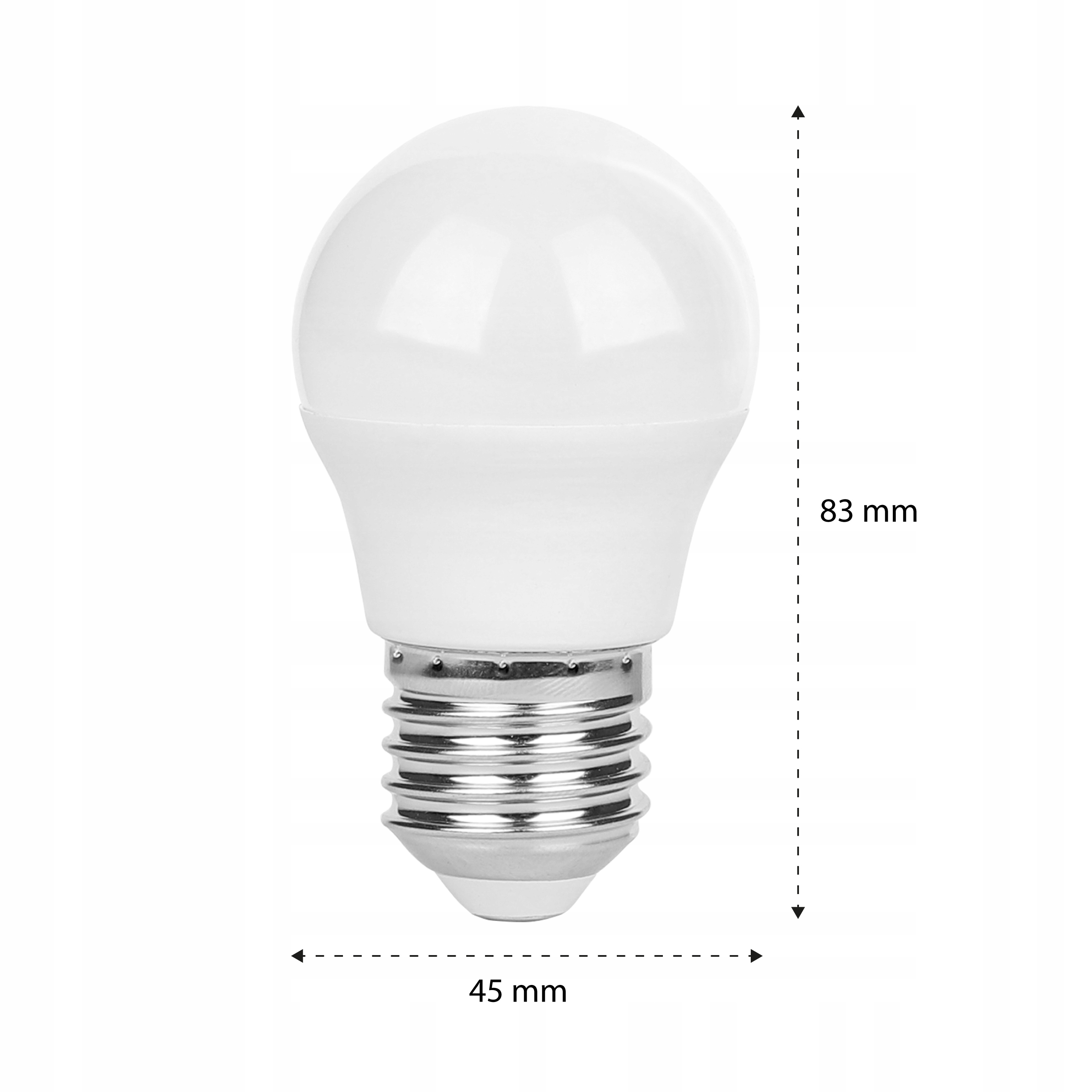 Żarówka LED E27 g45 8w biały ciepły 2700k 5 Żarówka LED E27 g45 8w biały ciepły 2700k - obrazek 5