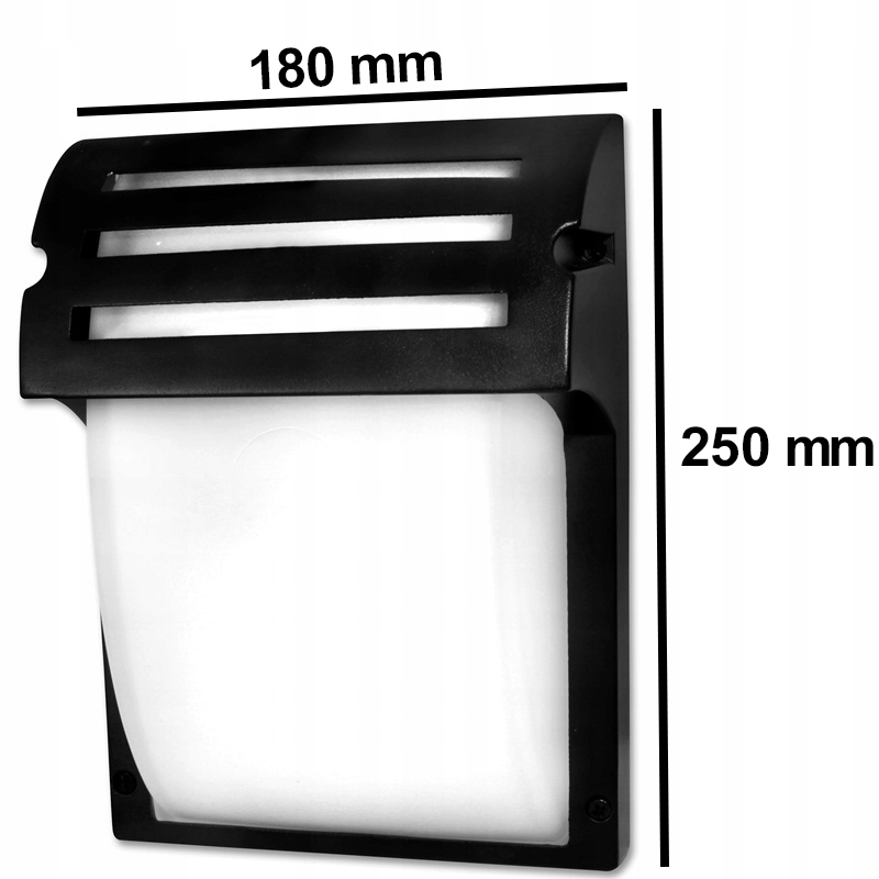 Lampa elewacyjny zewnętrzna oprawa ścienna ogrodowa E27 aluminum + szkło 5 Lampa elewacyjny zewnętrzna oprawa ścienna ogrodowa E27 aluminum + szkło - obrazek 5