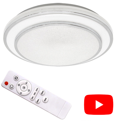 Lampa łazienkowa plafon LED dekoracyjny sufitowy 48w IP44 pilot CCT glamour 11 Lampa łazienkowa plafon LED dekoracyjny sufitowy 48w IP44 pilot CCT glamour - obrazek 11