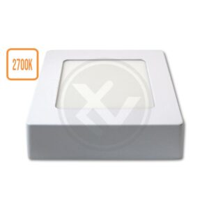 Panel LED natynkowy kwadrat Proma 6W 2700K.