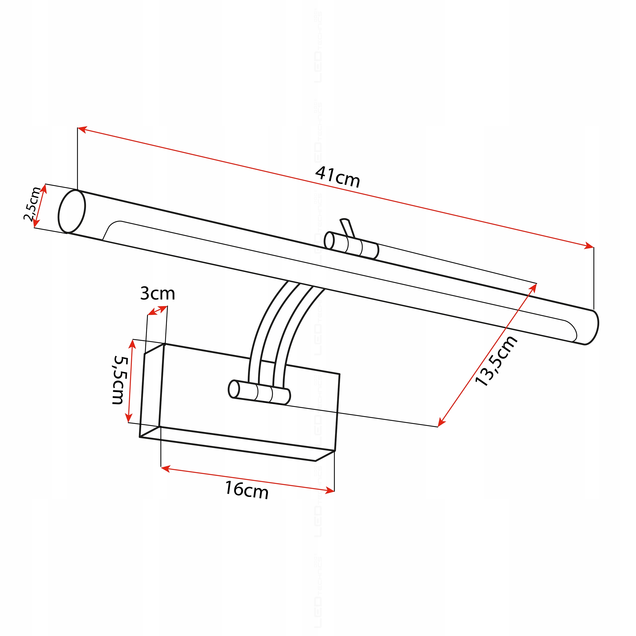 Kinkiet łazienkowy LED 12w lampa nad lustro chrom owal 40 cm neutralny 6 Kinkiet łazienkowy LED 12w lampa nad lustro chrom owal 40 cm neutralny - obrazek 6