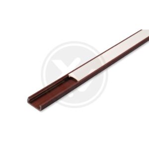 Profil LED PCV 16x7 Slim brązowy 1m Mleczny