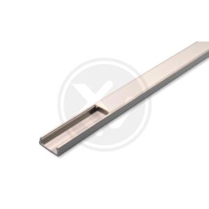Profil LED PCV 16x7 Slim szary 2m Mleczny