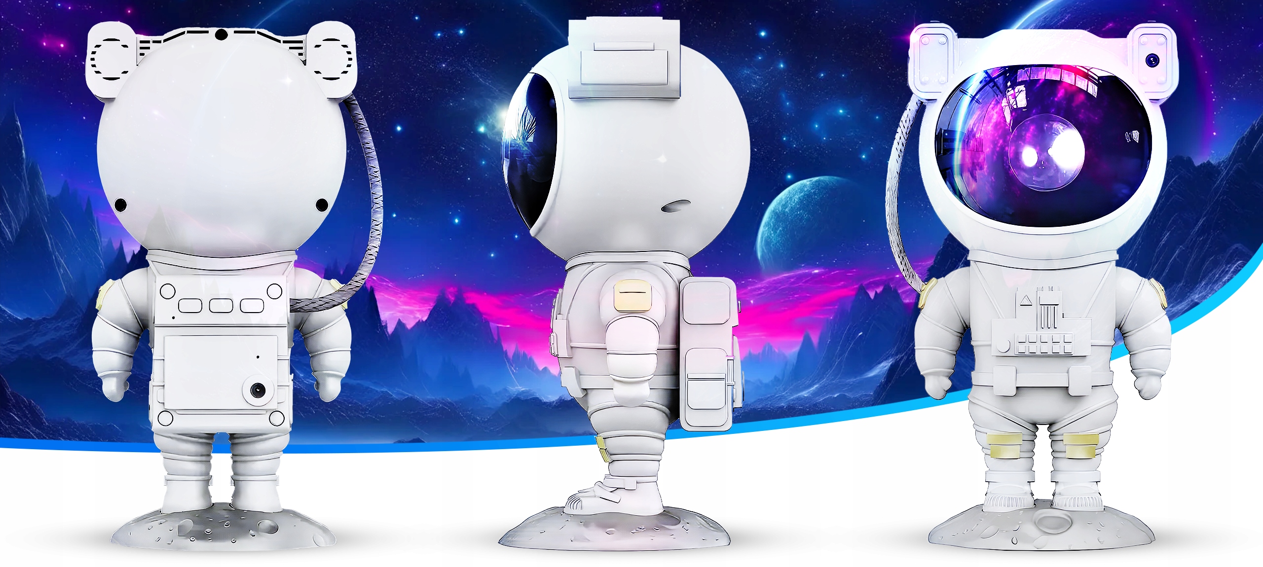 Lampka nocna projektor gwiazd LED dla dzieci astronauta lampka nocna duża 8 Lampka nocna projektor gwiazd LED dla dzieci astronauta lampka nocna duża - obrazek 8