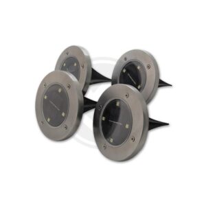 Lampa LED solarna 4xSMD ogrodowa wbijana - 4 szt.