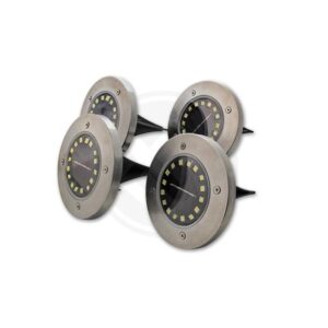Lampa LED solarna 16xSMD ogrodowa wbijana - 4 szt