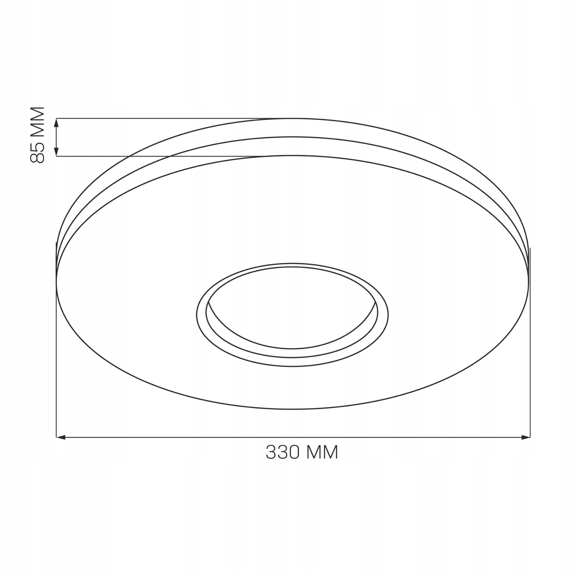 Lampa do łazienki LED plafon łazienkowy dekoracyjny LED 18w IP44 czarny 6 Lampa do łazienki LED plafon łazienkowy dekoracyjny LED 18w IP44 czarny - obrazek 6