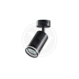 Kinkiet GU10 LED Ring 55mm ruchomy x1 czarny.