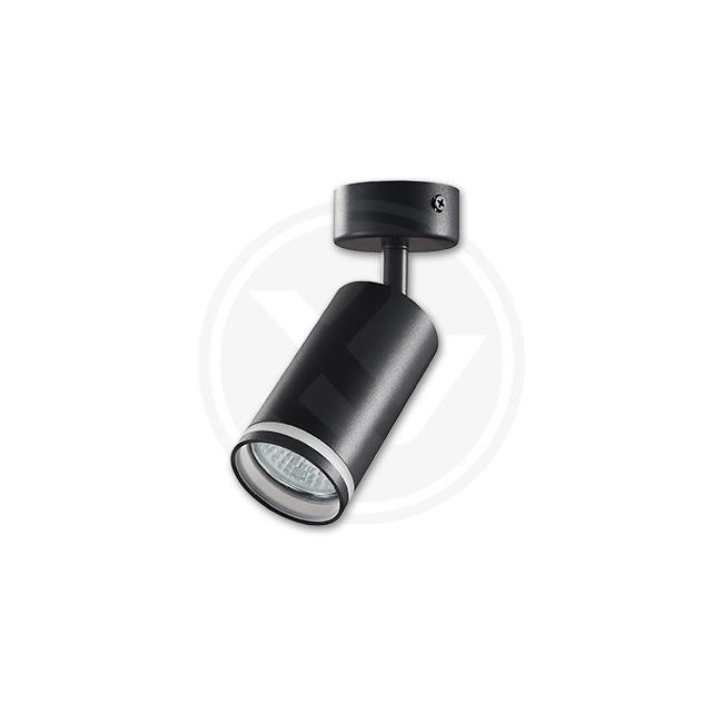 Kinkiet GU10 LED Ring 55mm ruchomy x1 czarny. 1 Kinkiet GU10 LED Ring 55mm ruchomy x1 czarny.