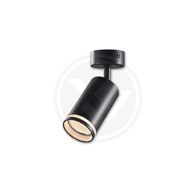 Kinkiet GU10 LED Ring 55mm ruchomy x1 czarny. 2 Kinkiet GU10 LED Ring 55mm ruchomy x1 czarny. - obrazek 2