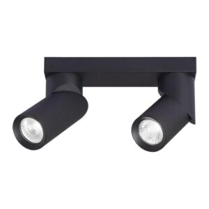 Kinkiet GU10 LED Rita ruchomy x2 czarny