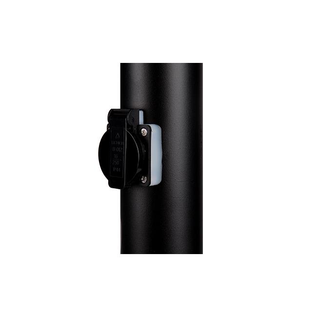 Lampa ogrodowa LED E27 Manila gniazdo 65cm czarna 2 Lampa ogrodowa LED E27 Manila gniazdo 65cm czarna - obrazek 2