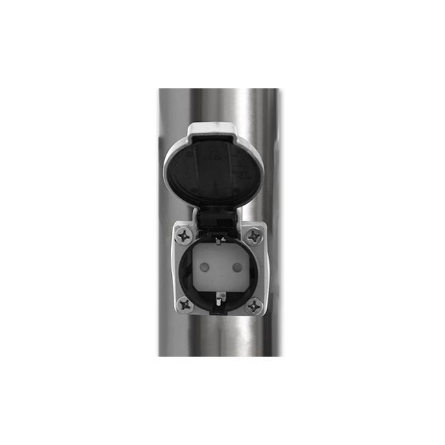 Lampa ogrodowa LED E27 Manila gniazdo 65cm srebrna 3 Lampa ogrodowa LED E27 Manila gniazdo 65cm srebrna - obrazek 3