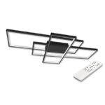 Żyrandol LED Galaxis Pegaz 105x50x8 cm 130W czarny