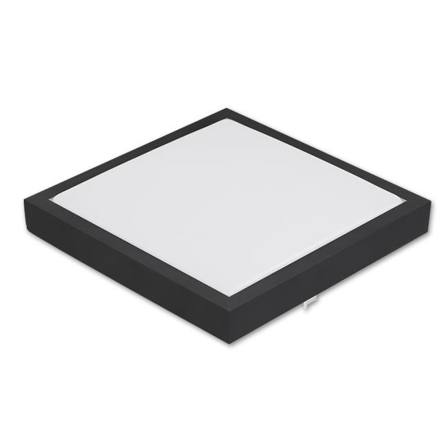 Plafon Solen 2xE27 kwadrat czarny czujnik mikr DIP 2 Plafon Solen 2xE27 kwadrat czarny czujnik mikr DIP - obrazek 2