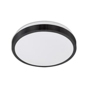 Plafon Solen 2xE27 okrągły czarny czujnik mikr DIP