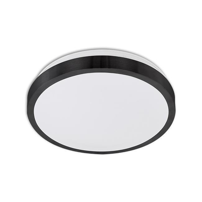 Plafon Solen 2xE27 okrągły czarny czujnik mikr DIP 1 Plafon Solen 2xE27 okrągły czarny czujnik mikr DIP