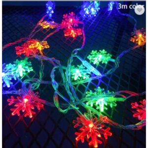 Łańcuch LED świąteczny gwiazdki 20 LED 3m RGB.