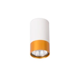 Oprawa natynkowa GU10 Klemens 55mm biała złota.