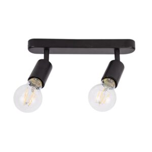 Kinkiet E27 LED Eos ruchomy x2 czarny.