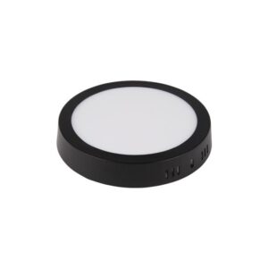 Panel LED natynkowy okrągły Proma 12W 4000K czarny