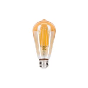 Żarówka LED E27 Filament ST64 2200K 6W amber