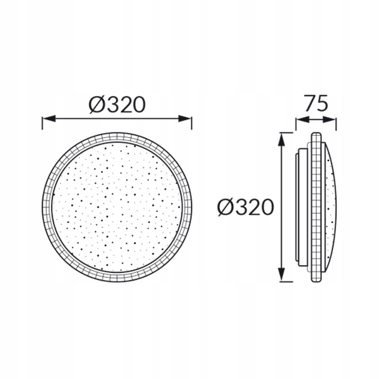 Lampa plafon LED dekoracyjna ozdobna 16w ip20 3 barwy światła do wyboru 5 Lampa plafon LED dekoracyjna ozdobna 16w ip20 3 barwy światła do wyboru - obrazek 5