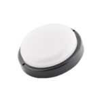 Lampa LED IP54 Maks okrągła 12W czarna czujnik