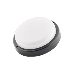 Lampa LED IP54 Maks okrągła 12W czarna czujnik
