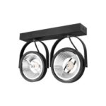Kinkiet AR111 LED Leon ruchomy x2 czarny.