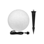 Lampa ogrodowa LED kula E27 35cm kamienna.