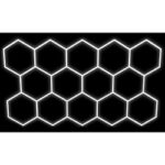 Lampa LED Hexagon 14L 570W 523x301cm zestaw 6500K