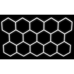 Lampa LED Hexagon 14L 570W 523x301cm zestaw 6500K