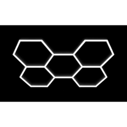 Lampa LED Hexagon 5L 240W 206x301cm zestaw 6500K